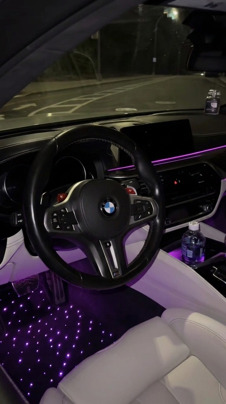 white bmw